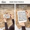 Enjoy The Wood 3D Wooden Spain Map for Wall Decor – Handmade Wooden Wall Art Travel Map of Spain with Pins – Any Occasion Gift Idea – Unique Spain Décor for Home or Office (Terra, S, Unframed)(Light)