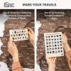 Enjoy The Wood 3D Wooden Spain Map for Wall Decor – Handmade Wooden Wall Art Travel Map of Spain with Pins – Any Occasion Gift Idea – Unique Spain Décor for Home or Office (Terra, S, Unframed)(Dark Walnut)