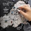 Enjoy The Wood 3D Wooden Spain Map for Wall Decor – Handmade Wooden Wall Art Travel Map of Spain with Pins – Any Occasion Gift Idea – Unique Spain Décor for Home or Office (Terra, S, Unframed)(Nordik)