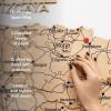 Enjoy The Wood 3D Wooden Spain Map for Wall Decor – Handmade Wooden Wall Art Travel Map of Spain with Pins – Any Occasion Gift Idea – Unique Spain Décor for Home or Office (Terra, S, Unframed)(Light)