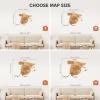 Enjoy The Wood 3D Wooden Spain Map for Wall Decor – Handmade Wooden Wall Art Travel Map of Spain with Pins – Any Occasion Gift Idea – Unique Spain Décor for Home or Office (Terra, S, Unframed)(Oak)