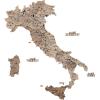Enjoy The Wood 3D Wooden Italy Map for Wall Decor – Handmade Wooden Wall Art Travel Map of Italy with Pins – Unique Italy Décor for Home or Office – Gift for Travelers (Terra, Small, Unframed)(Terra)