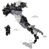Enjoy The Wood 3D Wooden Italy Map for Wall Decor – Handmade Wooden Wall Art Travel Map of Italy with Pins – Unique Italy Décor for Home or Office – Gift for Travelers (Terra, Small, Unframed)(Nordik)