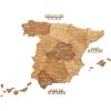 Enjoy The Wood 3D Wooden Spain Map for Wall Decor – Handmade Wooden Wall Art Travel Map of Spain with Pins – Any Occasion Gift Idea – Unique Spain Décor for Home or Office (Terra, S, Unframed)(Oak)