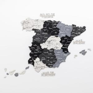 Enjoy The Wood 3D Wooden Spain Map for Wall Decor – Handmade Wooden Wall Art Travel Map of Spain with Pins – Any Occasion Gift Idea – Unique Spain Décor for Home or Office (Terra, S, Unframed)(Nordik)