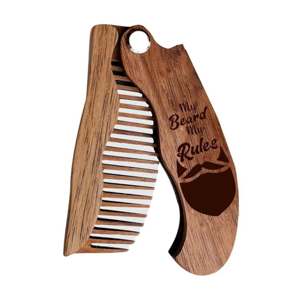 image:imageBeard Comb Personalized Gifts Anniversary Gift Wooden Brush Custom Comb Groomsmen Gift Hair Brush Pocket Brush Birthday Gift for Boyfriend VikingMy Beard My Rules
