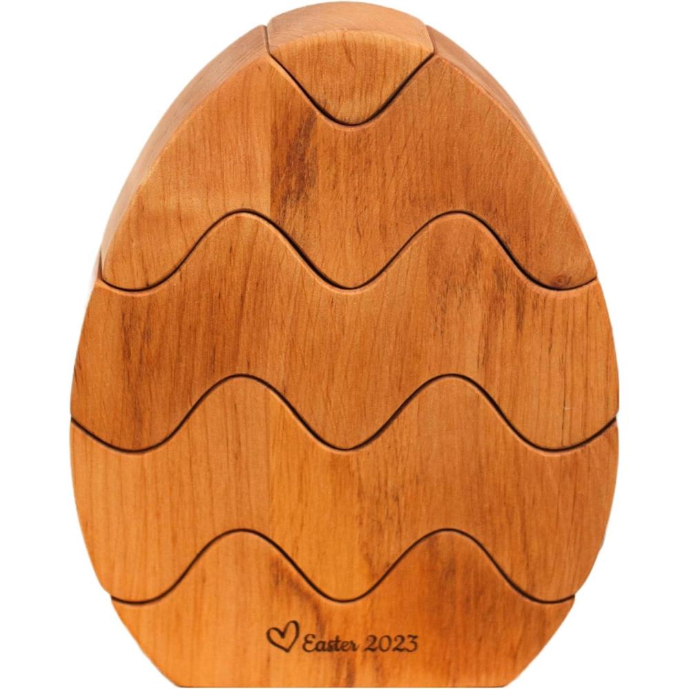 image:imagePersonalized Wood Egg Stacking Toy Wooden Bunny Stacker Montessori Toys First Easter Gift for Baby Girl Baby Boy Sensory Toy Pyramid For Toddler Nursery Decor Gift for Toddler Egg Stacker 1Egg Stacker 2