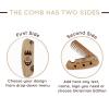 Beard Comb Personalized Gifts Anniversary Gift Wooden Brush Custom Comb Groomsmen Gift Hair Brush Pocket Brush Birthday Gift for Boyfriend (Beard Freedom)(Live Like King)