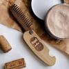 Beard Comb Personalized Gifts Anniversary Gift Wooden Brush Custom Comb Groomsmen Gift Hair Brush Pocket Brush Birthday Gift for Boyfriend (Beard Freedom)(Great Beard Great Adventures)
