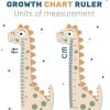 Dinosaur Growth Height Chart for Kids Boy Nursery Decor Wall Child Ruler Baby Shower, Gift 1st 2nd 3rd Birthday (Feather)(Feather)
