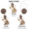 Enjoy The Wood – 3D United Kingdom Travel Map with Pins Wooden Wall Art – Handcrafted Wood UK Map – Wooden Kitchen Wall Art – UK Maps Gift for Travellers & Home Décor Lovers (Terra, XL, Unframed)(Multicolor)