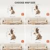 Enjoy The Wood – 3D United Kingdom Travel Map with Pins Wooden Wall Art – Handcrafted Wood UK Map – Wooden Kitchen Wall Art – UK Maps Gift for Travellers & Home Décor Lovers (Terra, XL, Unframed)(Multicolor)