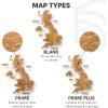 Enjoy The Wood – 3D United Kingdom Travel Map with Pins Wooden Wall Art – Handcrafted Wood UK Map – Wooden Kitchen Wall Art – UK Maps Gift for Travellers & Home Décor Lovers (Terra, XL, Unframed)(Oak)