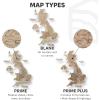 Enjoy The Wood – 3D United Kingdom Travel Map with Pins Wooden Wall Art – Handcrafted Wood UK Map – Wooden Kitchen Wall Art – UK Maps Gift for Travellers & Home Décor Lovers (Terra, XL, Unframed)(Terra)
