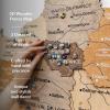 Enjoy The Wood France Travel Map with Pins – 3D Wood Map of France – Handcrafted 3D Wall Art Decor – Wooden Wall Maps Perfect Office or Home Decor – Gift for Travelers (Light, L, Unframed)(Multicolor)