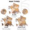 Enjoy The Wood France Travel Map with Pins – 3D Wood Map of France – Handcrafted 3D Wall Art Decor – Wooden Wall Maps Perfect Office or Home Decor – Gift for Travelers (Light, L, Unframed)(Multicolor)