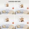 Enjoy The Wood France Travel Map with Pins – 3D Wood Map of France – Handcrafted 3D Wall Art Decor – Wooden Wall Maps Perfect Office or Home Decor – Gift for Travelers (Light, L, Unframed)(Multicolor)