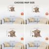 Enjoy The Wood France Travel Map with Pins – 3D Wood Map of France – Handcrafted 3D Wall Art Decor – Wooden Wall Maps Perfect Office or Home Decor – Gift for Travelers (Light, L, Unframed)(Terra)