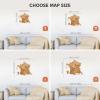 Enjoy The Wood France Travel Map with Pins – 3D Wood Map of France – Handcrafted 3D Wall Art Decor – Wooden Wall Maps Perfect Office or Home Decor – Gift for Travelers (Light, L, Unframed)(Oak)