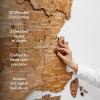 Enjoy The Wood France Travel Map with Pins – 3D Wood Map of France – Handcrafted 3D Wall Art Decor – Wooden Wall Maps Perfect Office or Home Decor – Gift for Travelers (Light, L, Unframed)(Oak)