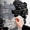 Enjoy The Wood Wooden Map of Austria 3D Wall Art – 3D Multilayer Austria Wall Decor with Cities, Regions & Roads Options – Travel Map with Pins – Educational Home Decor (Light, S)(Nordik)