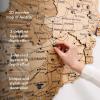 Enjoy The Wood Wooden Map of Austria 3D Wall Art – 3D Multilayer Austria Wall Decor with Cities, Regions & Roads Options – Travel Map with Pins – Educational Home Decor (Light, S)(Light)