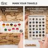 Enjoy The Wood Wooden Map of Austria 3D Wall Art – 3D Multilayer Austria Wall Decor with Cities, Regions & Roads Options – Travel Map with Pins – Educational Home Decor (Light, S)(Light)