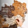 Enjoy The Wood Wooden Map of Austria 3D Wall Art – 3D Multilayer Austria Wall Decor with Cities, Regions & Roads Options – Travel Map with Pins – Educational Home Decor (Light, S)(Multicolor)