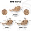 Enjoy The Wood Wooden Map of Austria 3D Wall Art – 3D Multilayer Austria Wall Decor with Cities, Regions & Roads Options – Travel Map with Pins – Educational Home Decor (Light, S)(Terra)