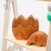 Personalized Wood Egg Stacking Toy Wooden Bunny Stacker Montessori Toys First Easter Gift for Baby Girl Baby Boy Sensory Toy Pyramid For Toddler Nursery Decor Gift for Toddler (Egg Stacker №1)(Egg Stacker №3)