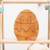 Personalized Wood Egg Stacking Toy Wooden Bunny Stacker Montessori Toys First Easter Gift for Baby Girl Baby Boy Sensory Toy Pyramid For Toddler Nursery Decor Gift for Toddler (Egg Stacker №1)(Egg Stacker №3)