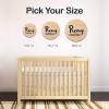 Round Wood Name Sign Nursery Decor Baby Personalized Name Plaque Rustic Decor Custom Name Sign Easter Baby Gift Nursery Wall Sign (Simple (name only), Medium (15.7 in))