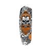 Beard Comb Handmade Gifts Anniversary Gift Wooden Brush Custom Comb Groomsmen Gift Hair Brush Pocket Brush Birthday Gift for Boyfriend (Skull Pattern)(Skull Gingerhead)