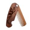 Beard Comb Personalized Gifts Anniversary Gift Wooden Brush Custom Comb Groomsmen Gift Hair Brush Pocket Brush Birthday Gift for Boyfriend (Beard Freedom)(Viking)