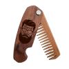 Beard Comb Personalized Gifts Anniversary Gift Wooden Brush Custom Comb Groomsmen Gift Hair Brush Pocket Brush Birthday Gift for Boyfriend (Beard Freedom)(Beard Freedom)