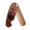 Beard Comb Personalized Gifts Anniversary Gift Wooden Brush Custom Comb Groomsmen Gift Hair Brush Pocket Brush Birthday Gift for Boyfriend (Beard Freedom)(My Beard My Rules)