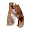 Beard Comb Personalized Gifts Anniversary Gift Wooden Brush Custom Comb Groomsmen Gift Hair Brush Pocket Brush Birthday Gift for Boyfriend (Viking)(Live Like Viking)