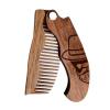 Beard Comb Personalized Gifts Anniversary Gift Wooden Brush Custom Comb Groomsmen Gift Hair Brush Pocket Brush Birthday Gift for Boyfriend (Viking)(Man in Hat)