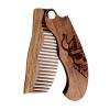 Beard Comb Personalized Gifts Anniversary Gift Wooden Brush Custom Comb Groomsmen Gift Hair Brush Pocket Brush Birthday Gift for Boyfriend (Viking)(Viking)