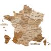 Enjoy The Wood France Travel Map with Pins – 3D Wood Map of France – Handcrafted 3D Wall Art Decor – Wooden Wall Maps Perfect Office or Home Decor – Gift for Travelers (Light, L, Unframed)(Light)