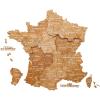 Enjoy The Wood France Travel Map with Pins – 3D Wood Map of France – Handcrafted 3D Wall Art Decor – Wooden Wall Maps Perfect Office or Home Decor – Gift for Travelers (Light, L, Unframed)(Oak)