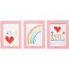 Enjoy The Wood Kids Art Display Frame Changeable Artwork – Easy Change Picture Frames – Front Opening Personalized Storage for Children Drawing Wooden Storages (Pink, Frame)(Pink)