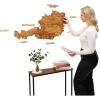 Enjoy The Wood Wooden Map of Austria 3D Wall Art – 3D Multilayer Austria Wall Decor with Cities, Regions & Roads Options – Travel Map with Pins – Educational Home Decor (Light, S)(Oak)