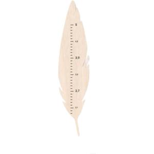 Dinosaur Growth Height Chart for Kids Boy Nursery Decor Wall Child Ruler Baby Shower, Gift 1st 2nd 3rd Birthday (Feather)(Feather)
