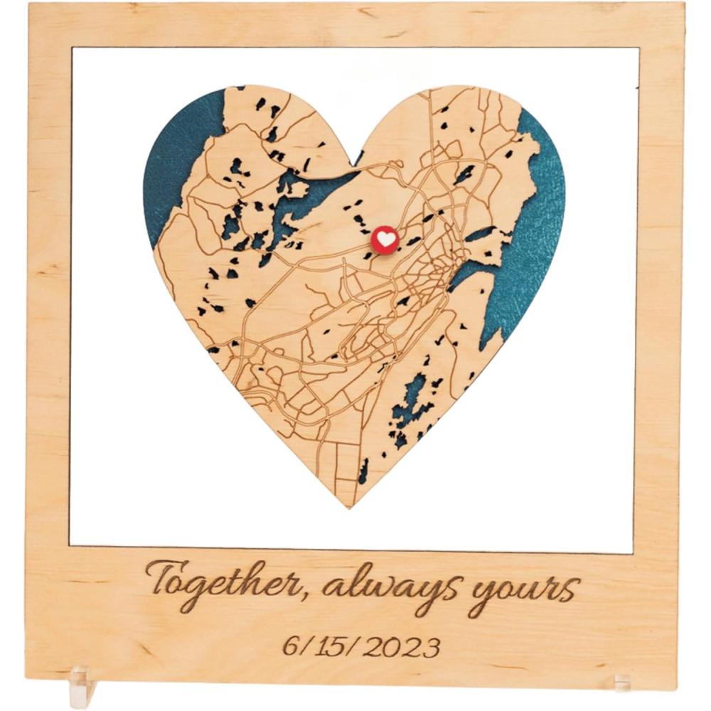 image:imageCustom Our First Date Map Wedding Anniversary Present Gift for Couple Where It All Began Custom Canvas Poster Engagement Gift for Couples Sentimental Gifts for Him Her