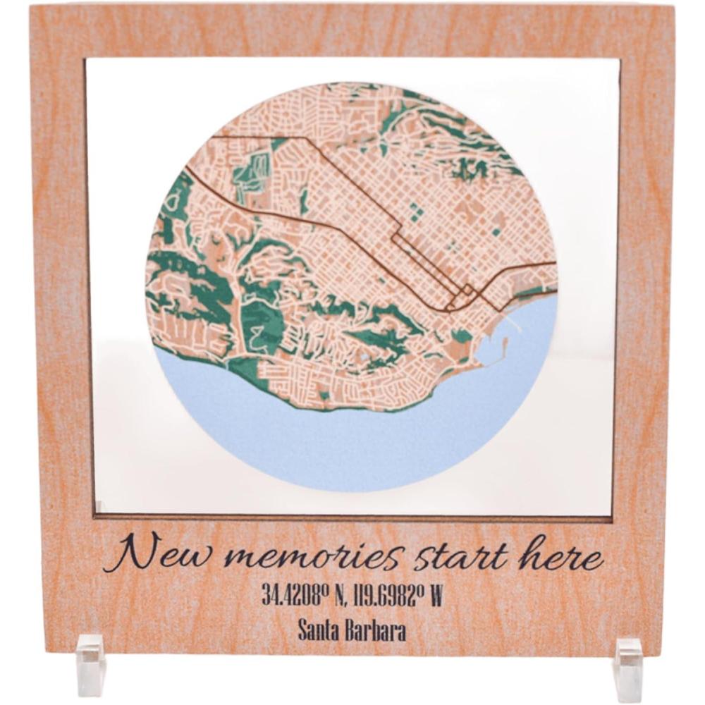 image:imagePersonalized Map Where It All Began Wedding Anniversary Gift for Couple First Date Location Custom City Map Met Engaged Married Gift for Her and Him Valentines Gifts Large 2 Cities WhiteCappuccino