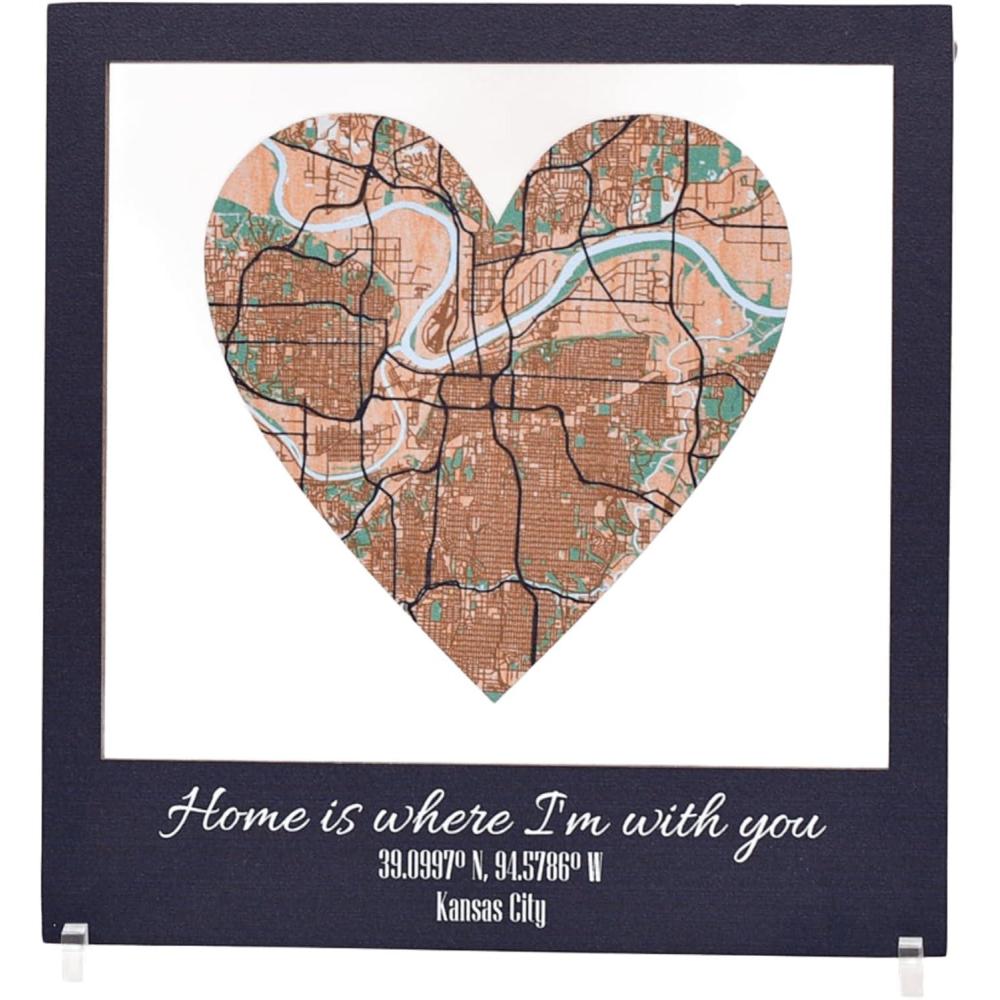 image:imagePersonalized Map Where It All Began Wedding Anniversary Gift for Couple First Date Location Custom City Map Met Engaged Married Gift for Her and Him Valentines Gifts Large 2 Cities WhiteBlack