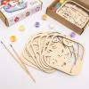 3D Wooden Painting Craft Kit for Kids – DIY Art Unfinished Wood Crafts Set with Paints & Brush – Creative Kids Craft Kits Layer Puzzle to Paint & Assemble – Toddler Paint Kit by EnjoyTheWood (Unicorn)(Cars)
