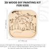3D Wooden Painting Craft Kit for Kids – DIY Art Unfinished Wood Crafts Set with Paints & Brush – Creative Kids Craft Kits Layer Puzzle to Paint & Assemble – Toddler Paint Kit by EnjoyTheWood (Unicorn)(Unicorn)