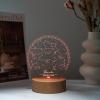 Custom Star Map Night Light Personalized Constellation Map – Anniversary Present Gift for Couple Valentine’s Day Gift – Star Map by Date Constellation Lamp First Date Map Print Sky Night Light